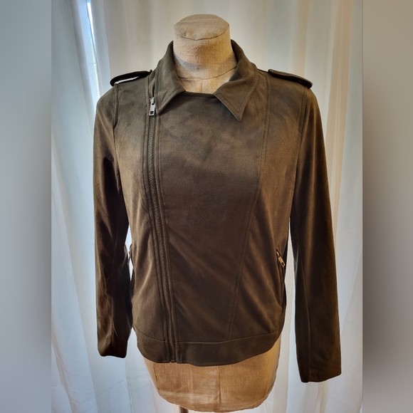 Who What Wear Women Green olive Jacket Size L. NWT - Picture 1 of 7